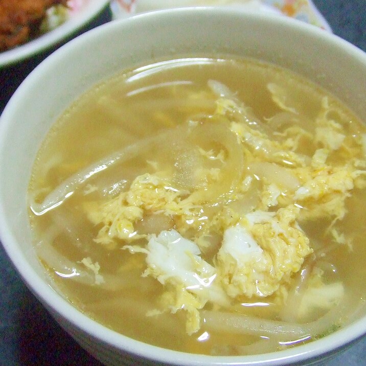 中華風～もやしと卵の簡単スープ
